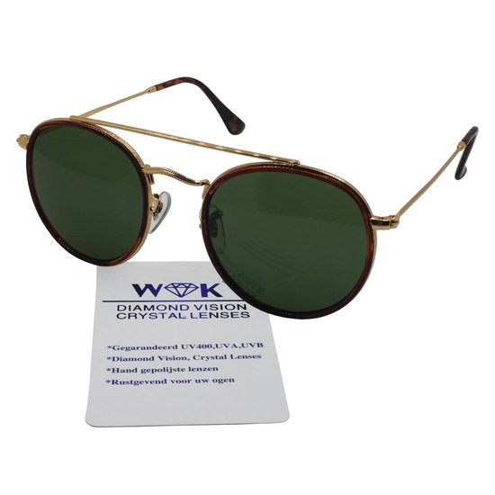 Turtle WK Ambachtelijk geslepen lens van natuur crystal met een groene base, UV400 legering loepzuiver als een diamond, de beste lens ter wereld met de minst optische vervorming. U wilt niks anders meer dan deze lenzen. van T
