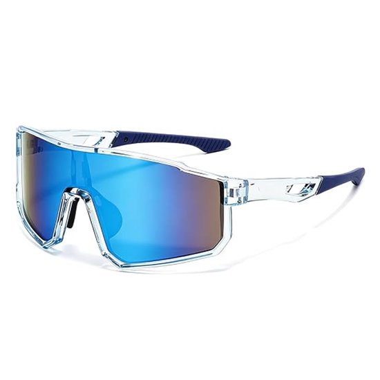 Unisex fietszonnebril, UV400 meekleurende gepolariseerde veiligheidsbril, sportzonnebril (filtert blauw licht)