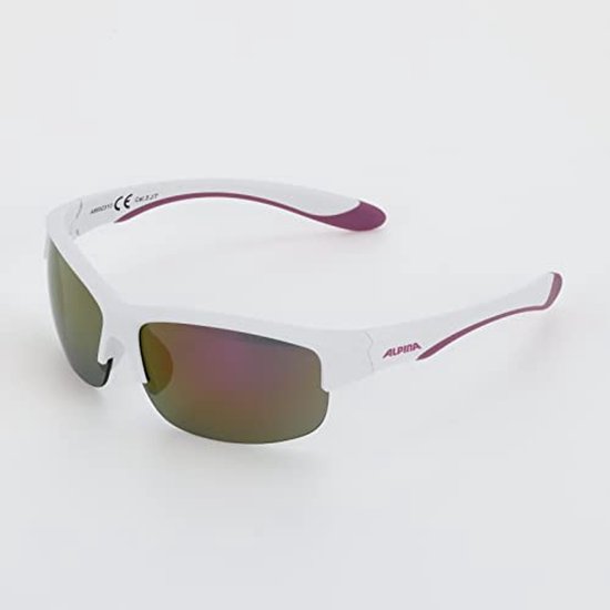 Unisex Kinder Zonnebril FLEXXY YOUTH HR - Wit Paars Matt/Zwart, One Size van Unisex.