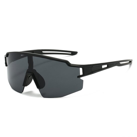 Unisex sportzonnebril — Gepolariseerde glazen — Ideaal voor buitenactiviteiten (bijv. mountainbiken, wielrennen, skiën, enz.) — Met UV400-bescherming — Grijs