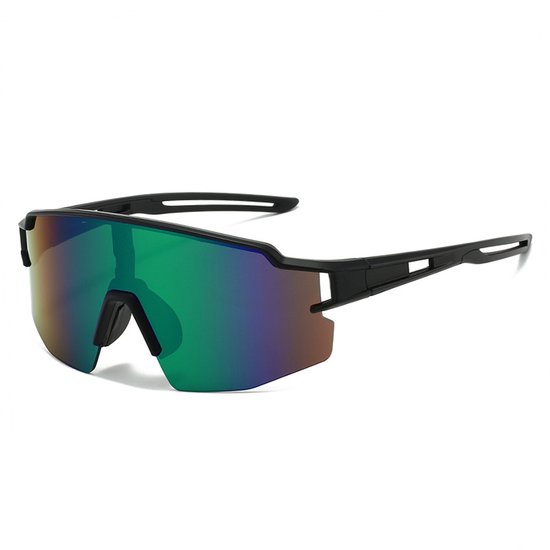 Unisex sportzonnebril — Gepolariseerde glazen — Ideaal voor buitenactiviteiten (bijv. mountainbiken, wielrennen, skiën, enz.) — Met UV400-bescherming — groente