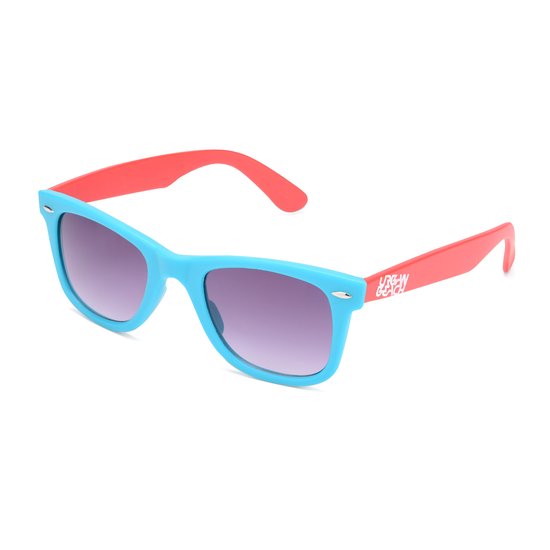 Urban Beach Unisex Zonnebril Blauw/Rood - UV400 Bescherming - Inclusief Hoesje en Microvezeldoekje van Urban Beach