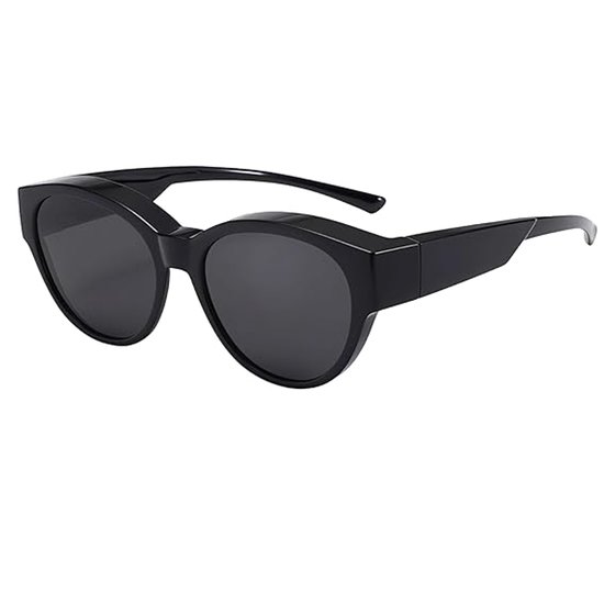 Veelzijdige, gespiegelde zonnebril, ronde cat-eye zonnebril met UV400-bescherming. van Merkloos