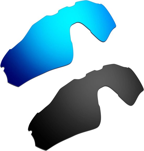 Vervangende Lenzen - Zonnebril Lenzen - Bescherming Tegen Zonlicht - Gepolariseerde Lenzen - 2 Paar - Blauw van Merkloos