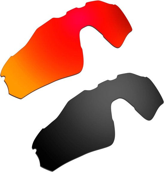 Vervangende Lenzen - Zonnebril Lenzen - Bescherming Zonnebril - Gepolariseerde Lenzen - 2 paar - Blauw van Merkloos