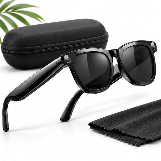 VHV - Smart Bril met 8MP camera - AI Glasses - 1080p Full Hd Spycam - Ai Slimme Zonnebril - 2 soorten lenzen - Bluetooth-zonnebril voor heren en dames