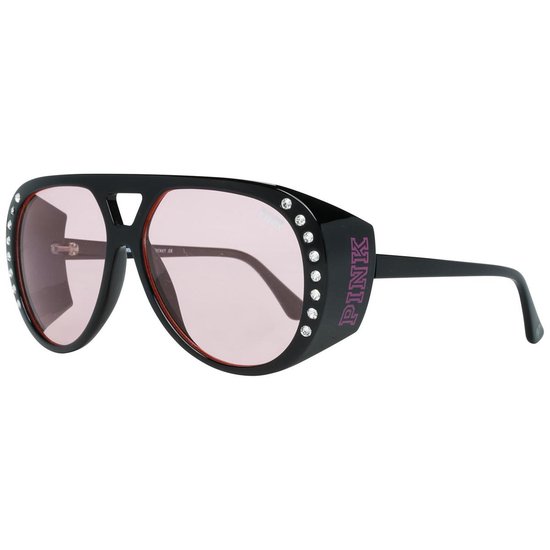 Victoria's Secret PK0014 5901T - Zonnebril - Zwartkleurig/Roze - 59 mm van Victoria's Secret