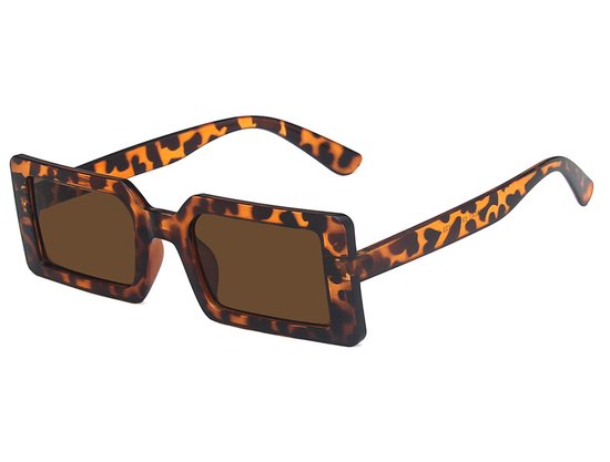 Vierkante Dames Zonnebril Vintage - Leopard van VIER