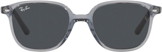 Vierkante kinderzonnebril met UV-bescherming - Transparant Blauw en Donkergrijs van Merkloos