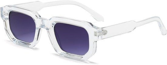 Vintage rechthoekige zonnebril voor vrouwen mannen mode retro klein vierkant frame zonnebril met UV400 bescherming