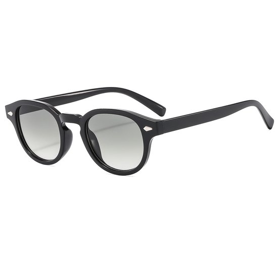 Vintage Retro Ronde Zonnebril voor Dames en Heren Trendy Getinte Zonnebril met UV400 Bescherming 55MM van Merkloos