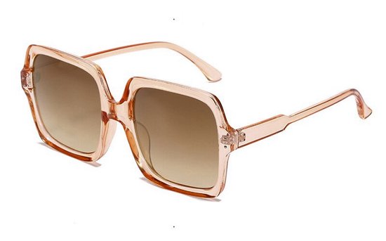 Vintage Square Zonnebril | Bruin / Tea | Fashion Favorite van Merkloos