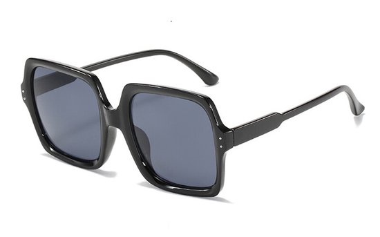 Vintage Square Zonnebril - Zwart / Black - Fashion Favorite van Vintage