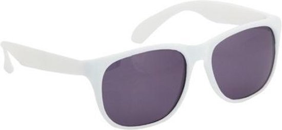 Voordelige witte zonnebril - Verkleedbrillen - Voor volwassenen van Feestoutlet