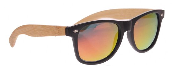 Wave Hawaii Bamboo Bob Zonnebril - Zwart - Gepolariseerd, Lichtgewicht & Eco-vriendelijk - UV400 Bescherming van WAVE HAWAII