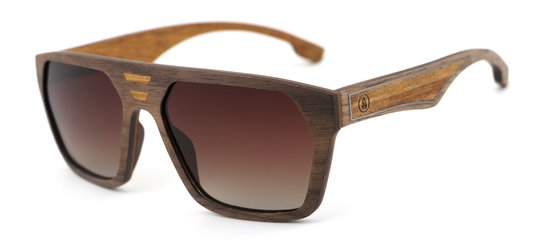 Wave Hawaii zonnebril Labadera, Walnut van WAVE HAWAII