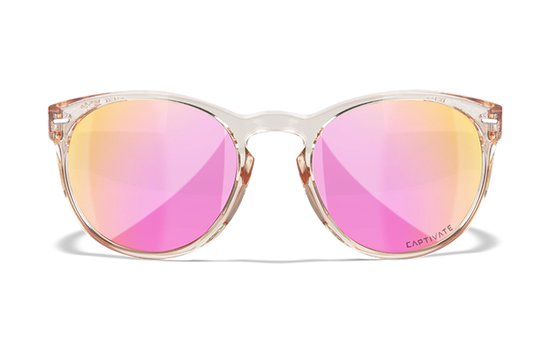 Wiley X COVERT dames zonnebril CAPTIVATE™ GEPOLARISEERDE ROSE SPIEGEL LENZEN