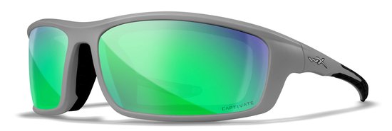Wiley X GRID zonnebril Captivate Polarized - Green Mirror - Amber van Wiley