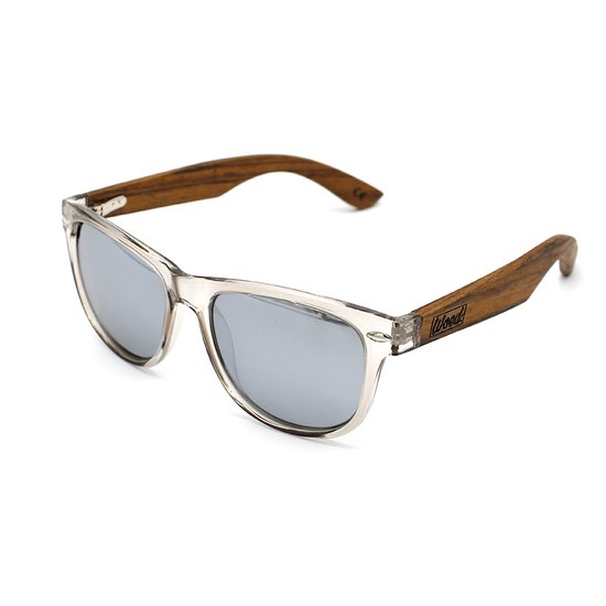 Woed® Zonnebril - Heren en Dames - Houten Zonnebril - UV400 Lens - zwarte lens - MAUI van Merkloos