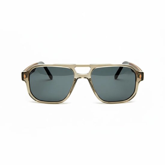 Wooda® Zonnebril Aviator – Transparant – Gepolariseerd – Wooda Tomani TR Gris