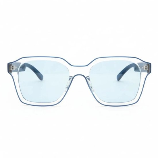 Wooda® Zonnebril Vierkant – Transparant – Gepolariseerd – Wooda Llentrisca Blauw