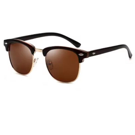WVspecials zonnebril semi luxe oranje met zwart - Zonnebril Unisex - 2024 - Gepolariseerde glazen - Paars met Zwart - Sunglasses