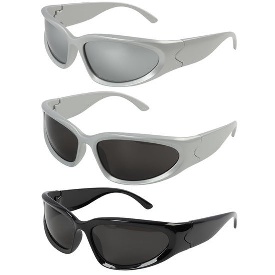 Y2K Sportzonnebril UV400 - 3 stuks voor Golf, Fietsen en Autorijden