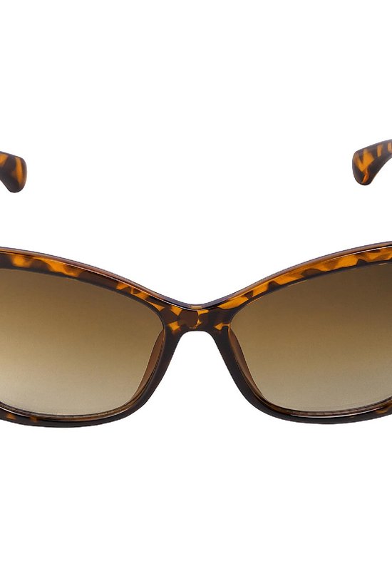 Yehwang - Zonnebril - Bruin met print - Goud van Ye