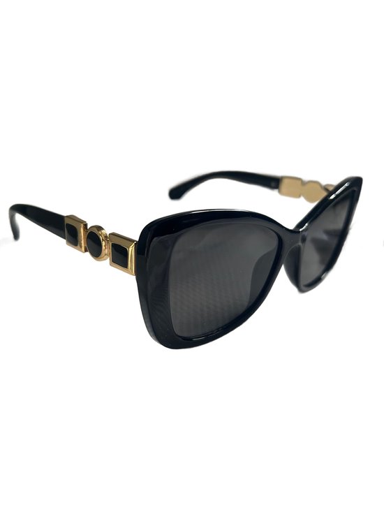 Yehwang - Zonnebril - Zwart - Goud van Ye