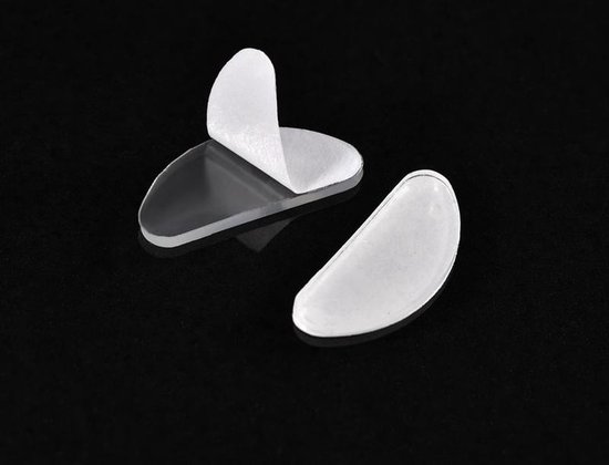 Yippiez Transparante Zelfklevende Siliconen Neusvleugeltjes voor Brillen – Antislip & Comfortabel neusvleugels voor bril