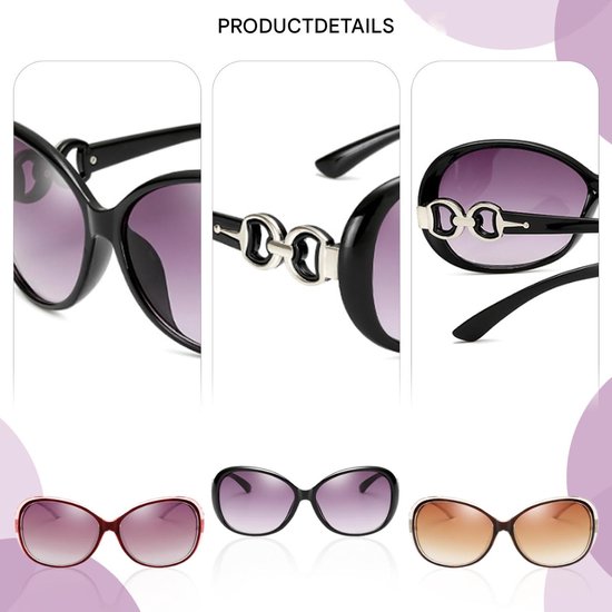 Ynkkvre - Zonnebril - Gepolariseerde Zonnebril - Festival Bril - Volwassenen Zonnebril - UV400 - 3-Pack - Grote Montuur van Ynkkvre