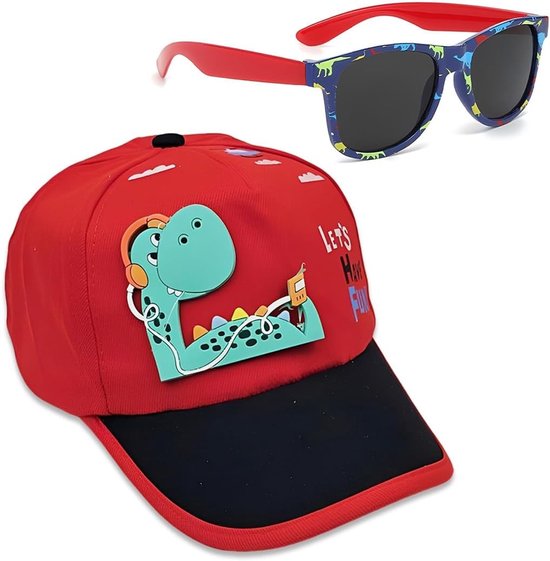 Zomeraccessoireset voor kinderen: baseballpet, hoed en zonnebril met UV-bescherming, perfect voor strand en vakantie, cadeau vanaf 3 jaar