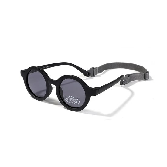 Zon - Zonnebril - Flexibel - Siliconen - Gepolariseerd - Kinderen - 0-2 jaar - Flexibele zonnebril - Met Bandje - Zwart van Lastpak.