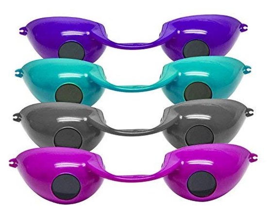 Zonnebank Brilllen UV Oogbescherming - Eén Maat - Multi Kleuren van Merkloos