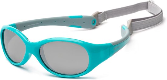 Zonnebril Baby Meisjes en Jongens - UV400 Categorie 3 - Flexibel - 0-3 Jaar - Aqua Grijs