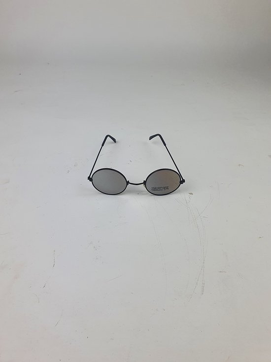 Zonnebril COACHALLA Festival Bril - Rave - UV 400 - Zwart Zilver - Ronde zonnebril - Shades - Unisex - Volwassen van COACHALLA