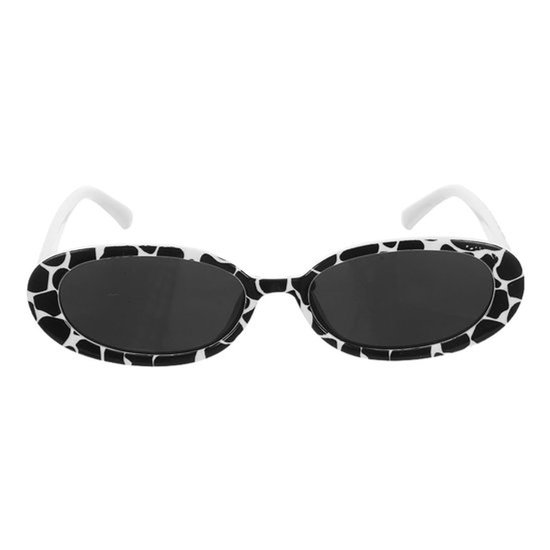 Zonnebril Dames - Ovaal Montuur - Koeienpatroon - Lichtgewicht - Hoog Draagcomfort - Perfect voor Outdooractiviteiten - Zonnebrillen