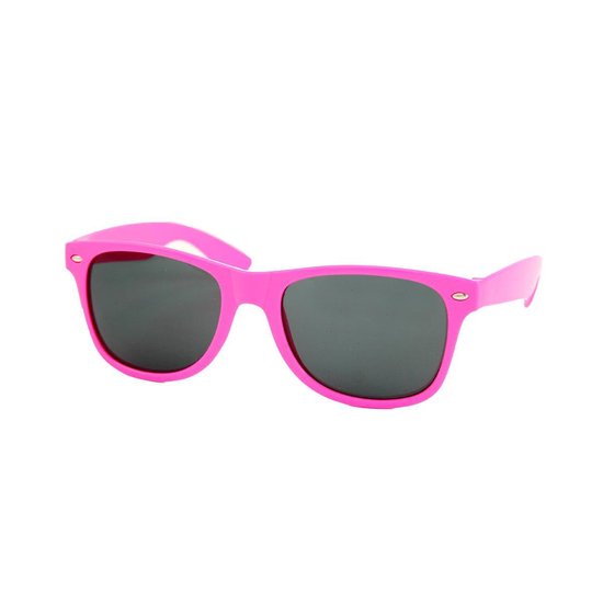 Zonnebril Dames Roze - Roze Zonnebril - Donkere Zwarte Glazen - Dames Zonnebril van Merkloos