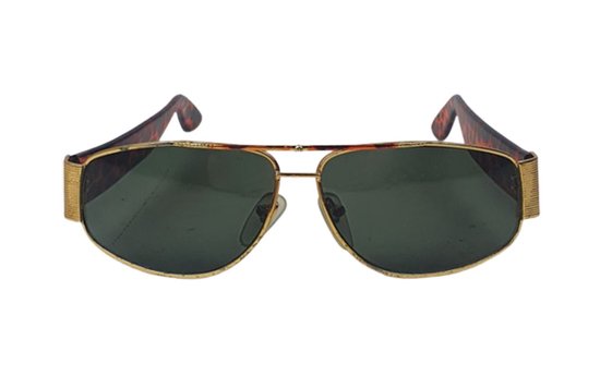 Zonnebril DEMIAN - UV 400 - Goud / Bruin - Trendy bril met gouden look - Normaal Model - Shades - Heren van DEMIAN