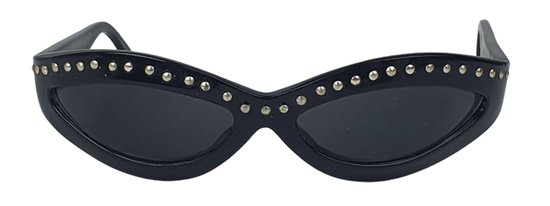 Zonnebril DEVLIN - Sjiek Model Met Gouden Studs en Goudkleurige Logo - UV 400 - Zwart - Shades - Dames - Musthave van Devlin