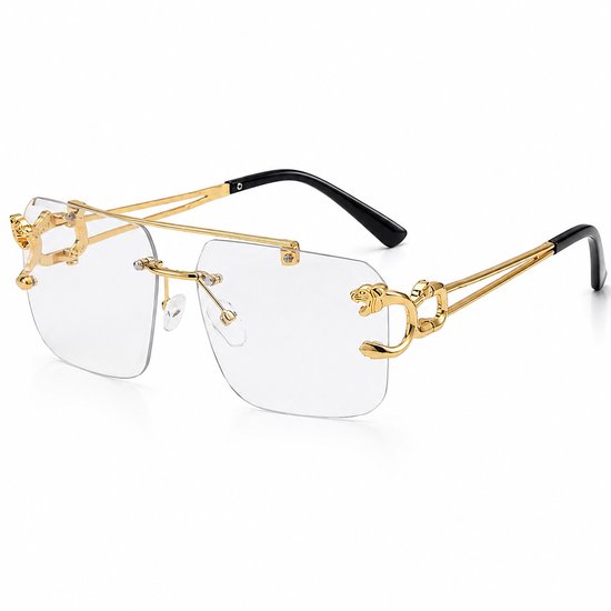 Zonnebril Doorzichtig|Rimless Glasses | Oversized | Frameloos Dahmer Zonnebril|Eyewear voor Heren en Dames | Randloze Zonnebril | Heren/ Dames bril | zomerbril/ bril/ brillen | Heren zonnebril / zonnebril zonder rand | zomer bril | Randloze bril