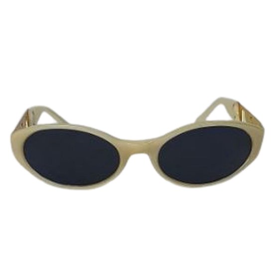 Zonnebril FRANKY - Bril - UV 400 - Crème / Goud / Zwart - Ovaal Model - Rond - Shades - Unisex - Werk - Vakantie van Catwalk88