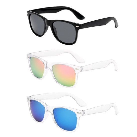 Zonnebril Gepolariseerd - Set van 3 Stuks - Klassieke Vierkante Zonnebrillen - UV-bescherming - Buitensport Zonnebrillen - Geschikt voor Mannen/Vrouwen
