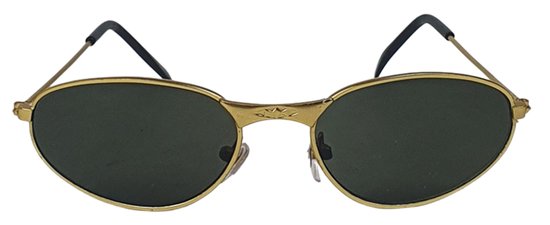 Zonnebril GOLDI - UV 400 - Zwart / Goud - Kinderbril - Ovaal Model -  Shades - Unisex van GOLDI
