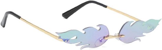 Zonnebril - Golf bril - Dagelijks gebruik - Randloos ontwerp - 71mm lensbreedte van Merkloos