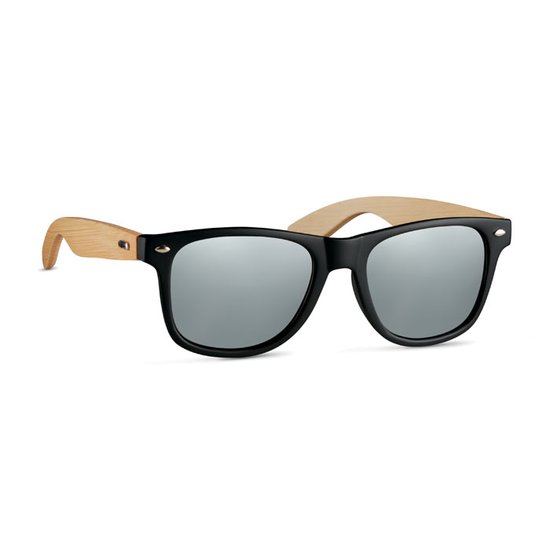 Zonnebril - Heren - Dames - Feestbril - Party - Festival - Rave - Classic model - Duurzaam - Bamboe - zwart van WOODEN keuze.