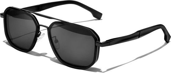 Zonnebril Heren en Dames Vierkante UV400 | Metaal,Polariserend Behalve Geel en Rood,TAC,Dubbele Brug,Autorijden,Reizen,Dagelijks Gebruik,Mode,Vintage,Trendy,Unisex