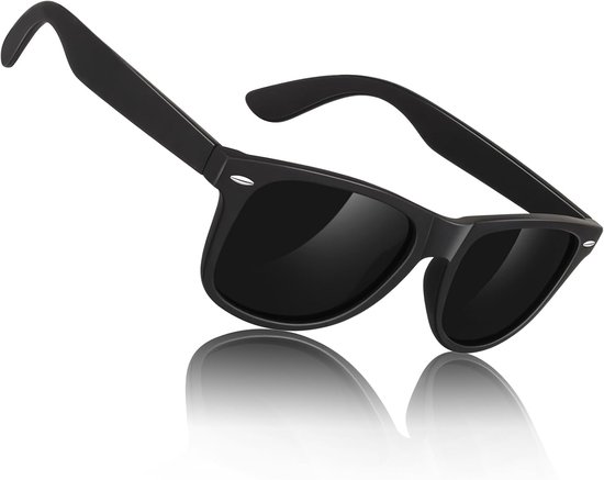 Zonnebril Heren - Polarized Bril - Outdoor Activiteiten - 100% UV Bescherming - 14.8 cm - Zwart