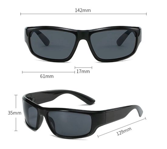 Zonnebril heren | Zonnebril heren sport | Zonnebril heren zwart | Motorbril van Sunultimate