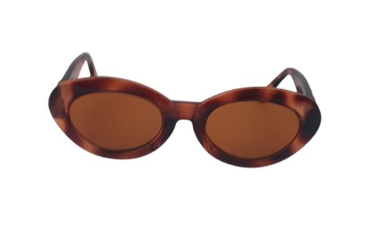 Zonnebril LISETTE - UV 400 - Bruin / Goud - Trendy Bril Met Gouden Detail - Normaal Model - Shades - Dames / Vrouwen van Lysmatelou